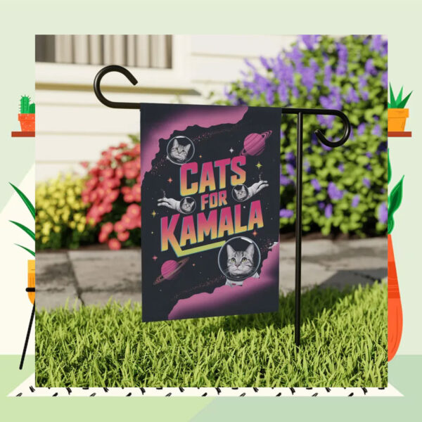 Cats For Kamala 2024 Garden Flags
