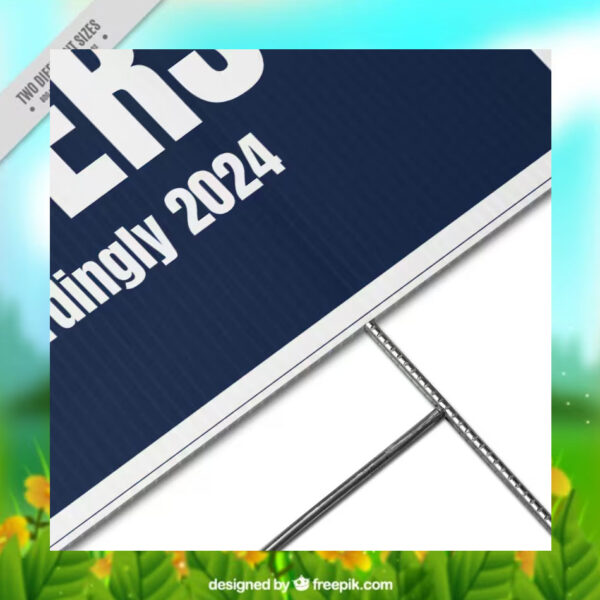 Character Matters Vote Accordingly Kamala Harris Yard Sign
