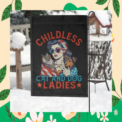 Childless Cat And Dog Ladies For Kamala Harris Flag