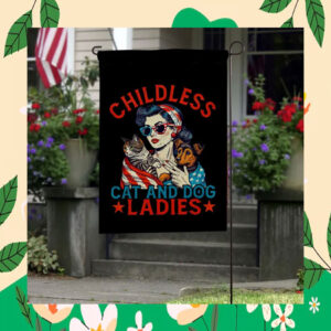 Childless Cat And Dog Ladies For Kamala Harris Flag