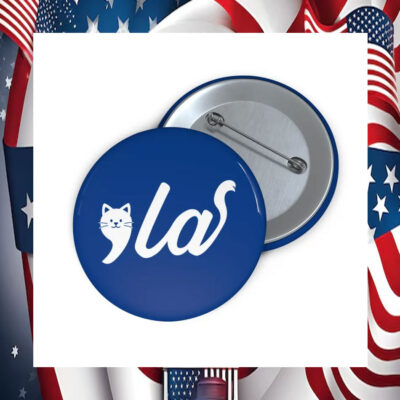 Childless Cat Comma La Kamala 2024 Button