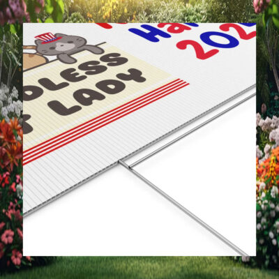 Childless Cat Lady For Kamala Harris 24 Yard Sign