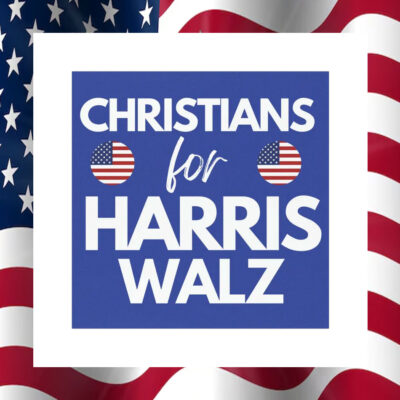 Christians For Harris Walz Car Magnet