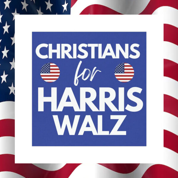 Christians For Harris Walz Car Magnet
