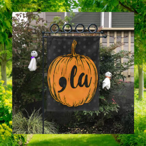Comma La Harris 2024 Orange Pumpkin Halloween Flag
