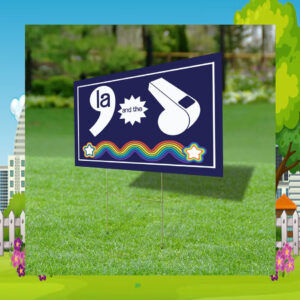 Comma La Kamala And The Coach Plastic Yard Sign