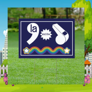 Comma La Kamala And The Coach Plastic Yard Sign