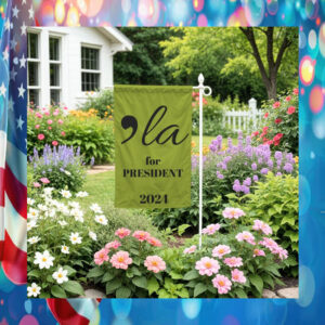 Comma La Kamala Harris For President 2024 Flag