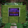 Democracy Starts With You Vote Harris 24 Yard Sign