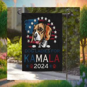 Dog Ladies For Kamala 2024 Garden Flag