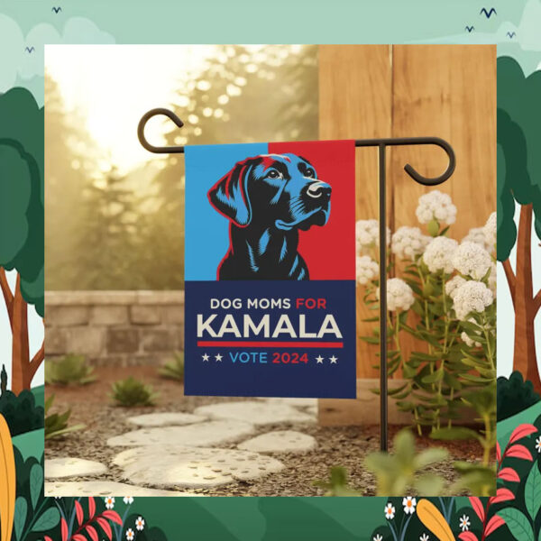 Dog Moms For Kamala Vote 24 Flags