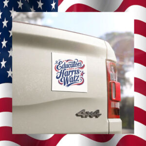 Educators For Harris Walz Car Magnet