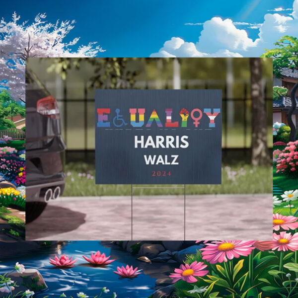 Equality Harris Walz 2024 Yard Sign