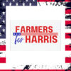 Farmers For Harris Car Magnet