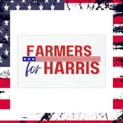 Farmers For Harris Car Magnet
