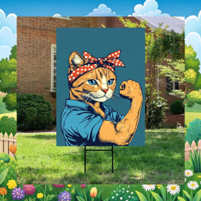 Felines Not Felons Harris Yard Sign