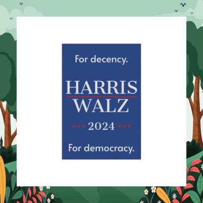 For Decency. Harris Walz 2024 For Democracy Flags