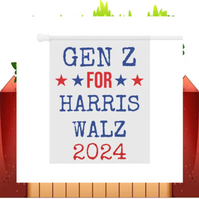 Gen Z For Harris Walz 2024 Election Flag