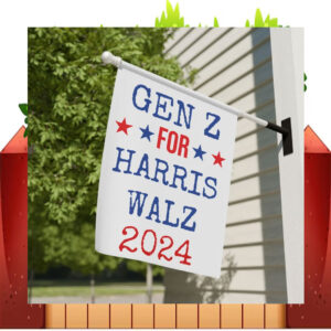 Gen Z For Harris Walz 2024 Election Flag