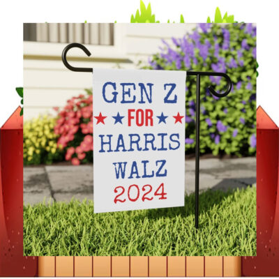 Gen Z For Harris Walz 2024 Election Flag