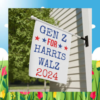 Gen Z For Harris Walz 2024 Election Flags