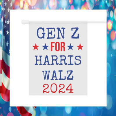 Gen Z For Harris Walz 2024 Garden Flag