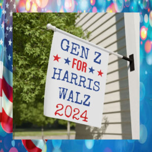 Gen Z For Harris Walz 2024 Garden Flag
