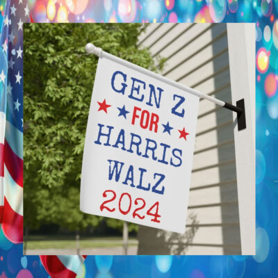 Gen Z For Harris Walz 2024 Garden Flag
