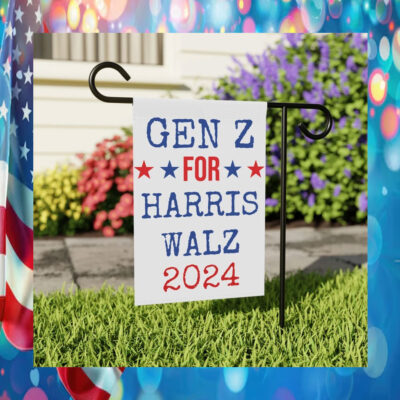 Gen Z For Harris Walz 2024 Garden Flag