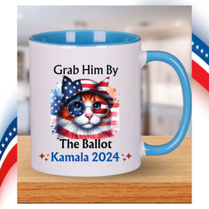 Grab Him By The Ballot Kamala Harris 2024 Mug