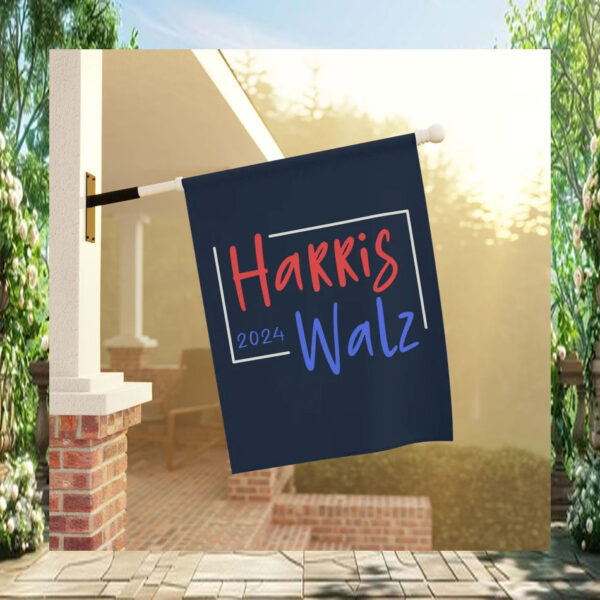 Harris 2024 Walz Election House Flag