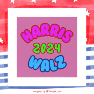 Harris 2024 Walz Political Car Magnet