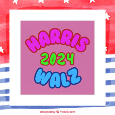 Harris 2024 Walz Political Car Magnet