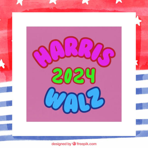 Harris 2024 Walz Political Car Magnet