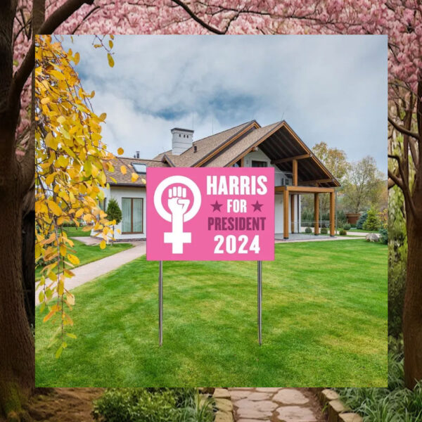 Harris For President 2024 Plastic Yard Sign