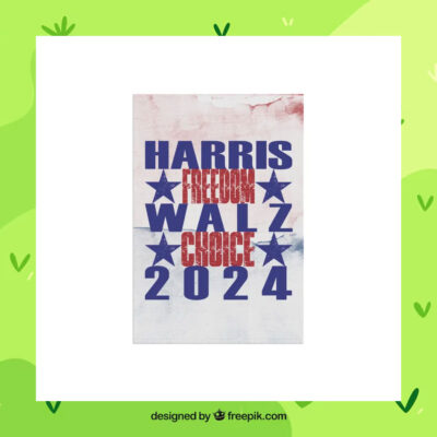 Harris Freedom Walz Choice 2024 Flags