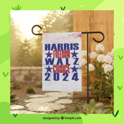 Harris Freedom Walz Choice 2024 Flags