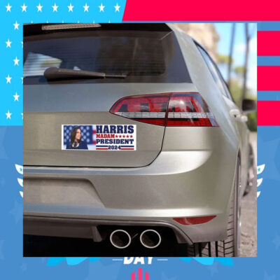 Harris Madam Prersident 2024 Car Magnet