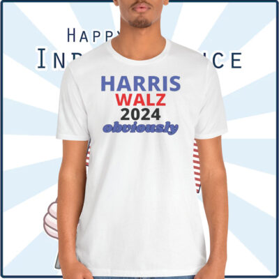 Harris Walz 2024 Obviously T-Shirt