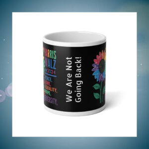 Harris Walz 2024 Peace, Love, Equality, Hope, Diversity Mug