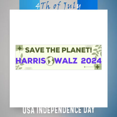 Harris Walz 2024 Save The Planet Sticker