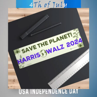 Harris Walz 2024 Save The Planet Sticker