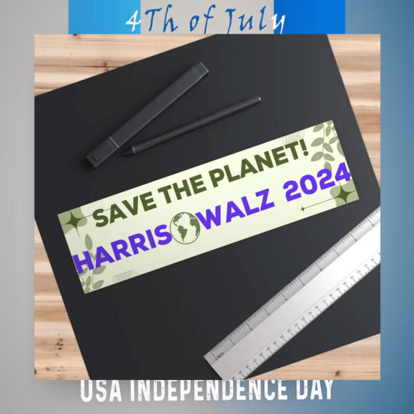 Harris Walz 2024 Save The Planet Sticker