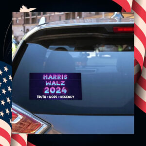 Harris Walz 2024 Truth Hope Decency Stickers