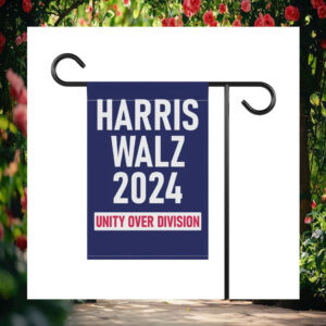 Harris Walz 2024 Unity Over Division Election Flag