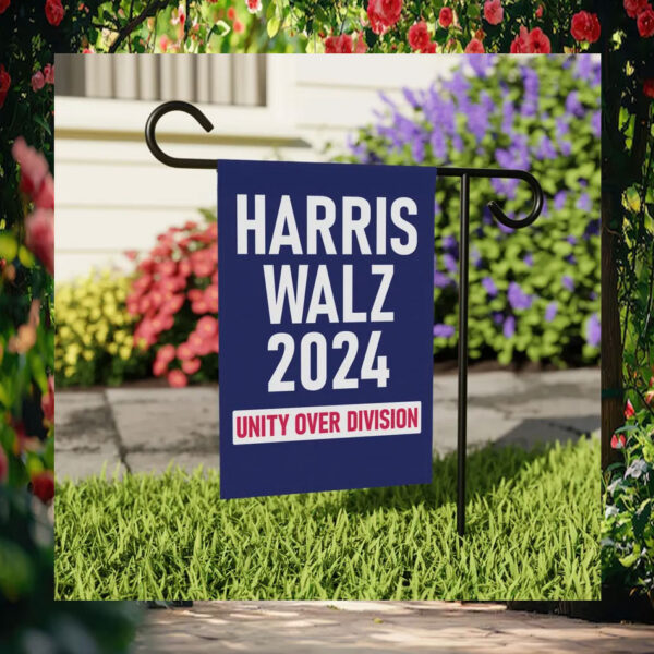 Harris Walz 2024 Unity Over Division Election Flag