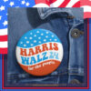 Harris Walz 24 For The People Pin Button