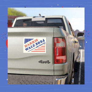 Harris Walz 24 Obviously President Car Magnet