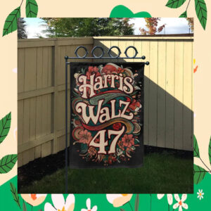 Harris Walz 47 Garden Flag