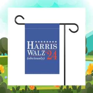 Harris Walz Obviously 24 Election Flag